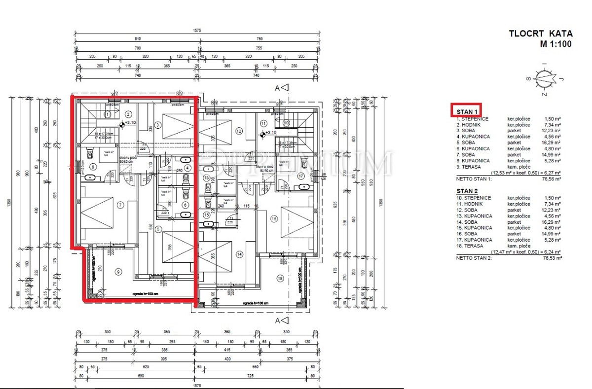 Malinska, nova hiša, 152m², z bazenom in pogledom na morje  