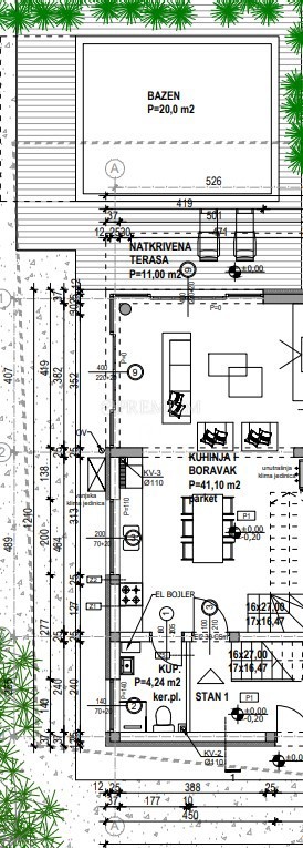 Malinska, apartma z bazenom naprodaj, otok Krk!