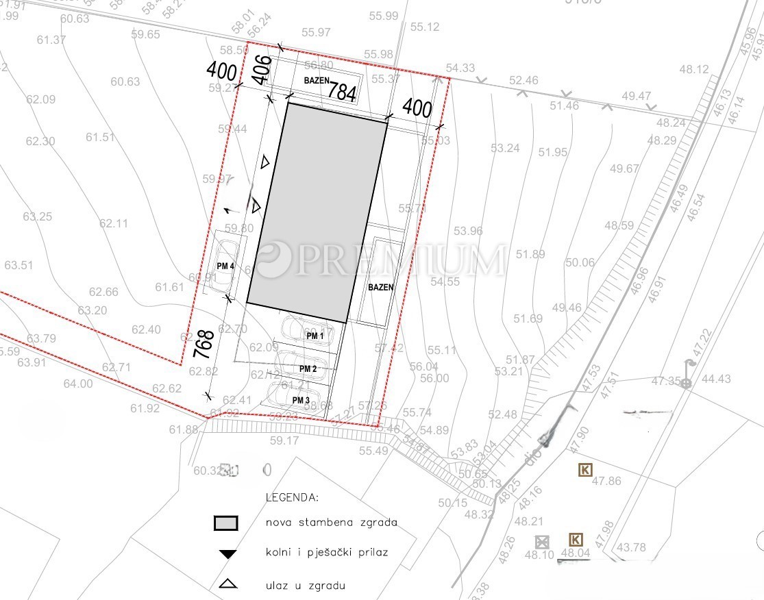 Zazidljivo zemljišče v Vrbniku z razgledom na morje!