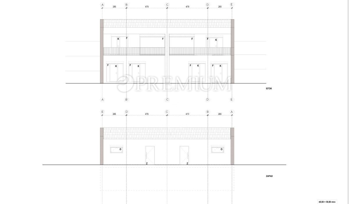 Zazidljivo zemljišče v Vrbniku z razgledom na morje!