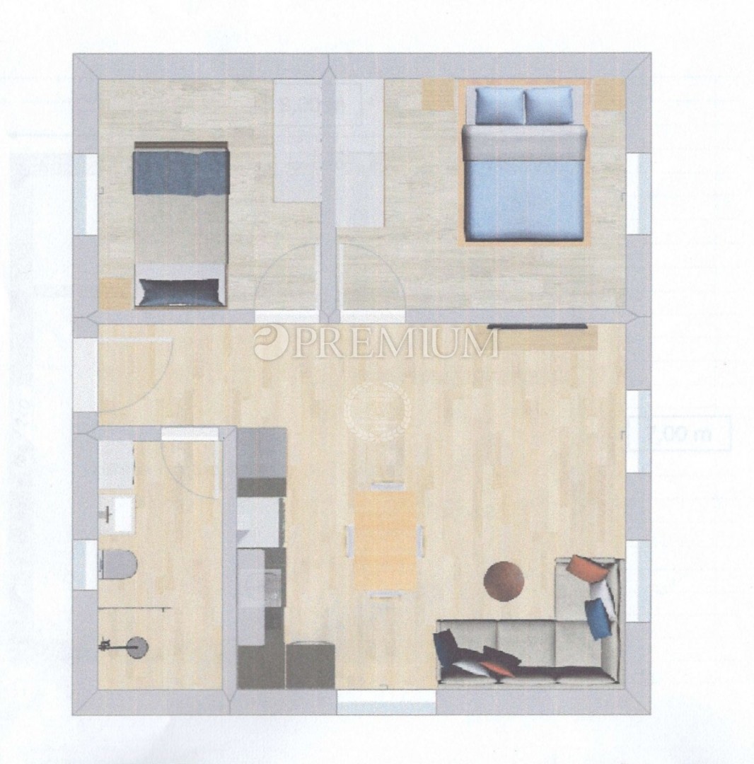 Dobrinj, Kras, Prizemnica 75 m² na parceli površine 1080 m²