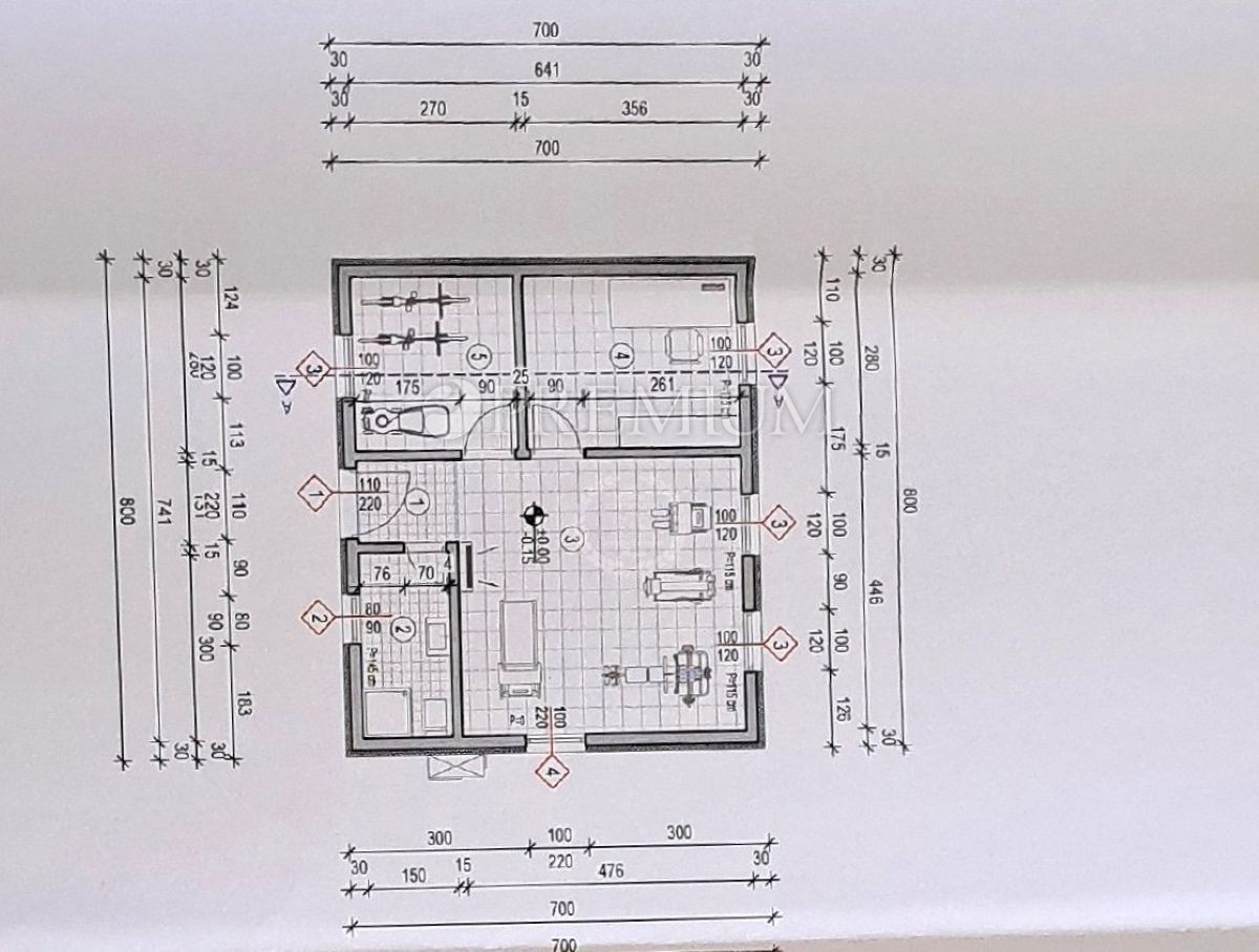 Dobrinj, Kras, Prizemnica 75 m² na parceli površine 1080 m²