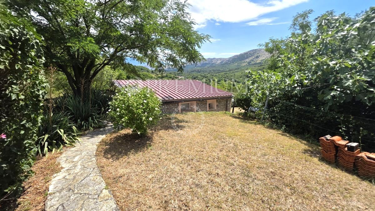 Baška, Draga Bašćanska, dve hiši z razgledom na morje!