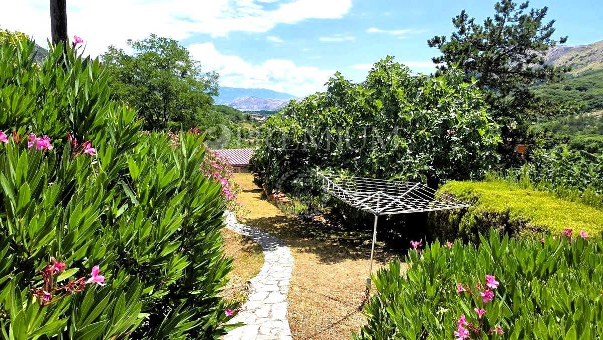 Baška, Draga Bašćanska, dve hiši z razgledom na morje!