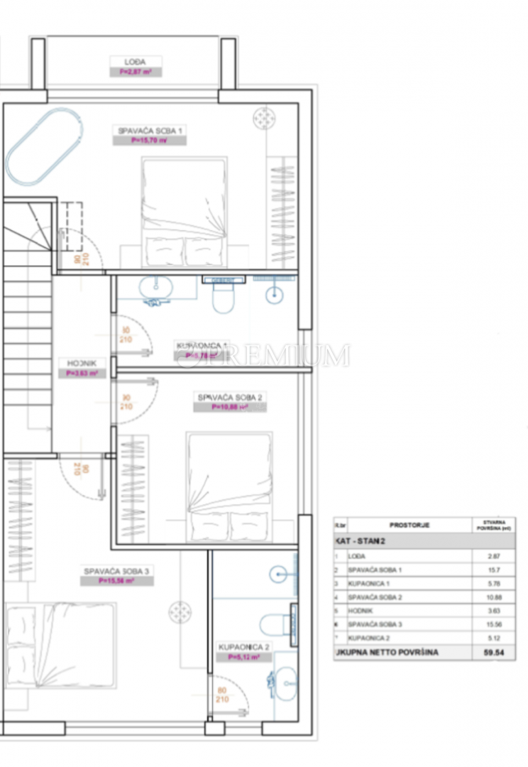 Malinska, nova dvojna hiša s bazenom!