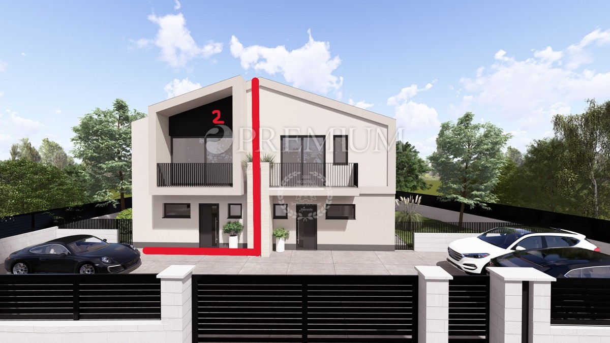 Malinska, nova dvojna hiša s bazenom!