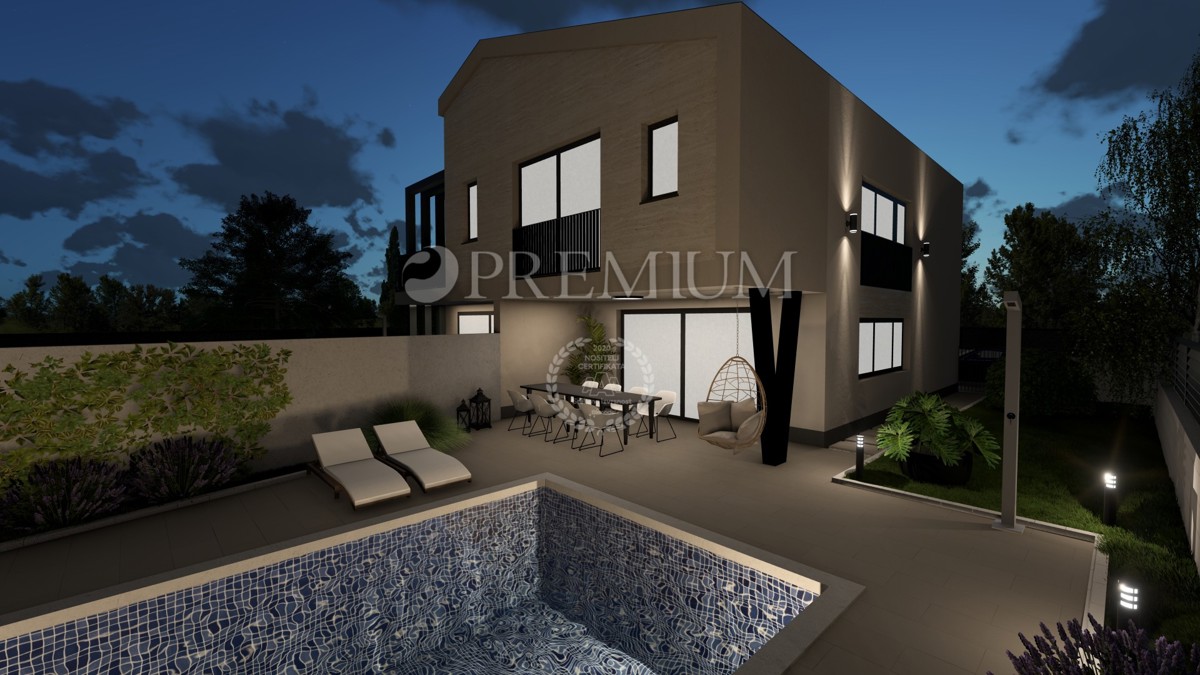 Malinska, nova dvojna hiša s bazenom!