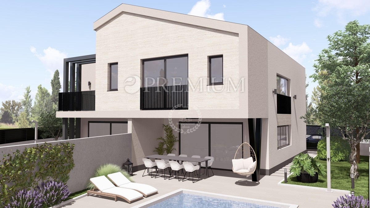 Malinska, nova dvojna hiša s bazenom!