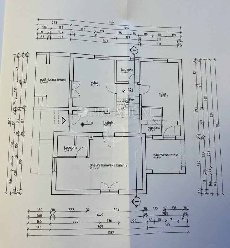 Njivice – Hiša naprodaj s pogledom na morje!