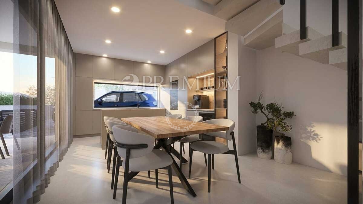 Malinska, hiša z bazenom in pogledom na morje, novogradnja!