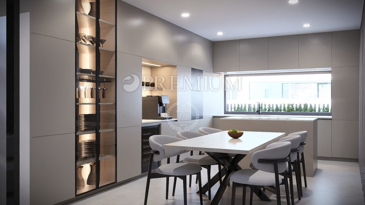 Malinska, hiša z bazenom in pogledom na morje, novogradnja!