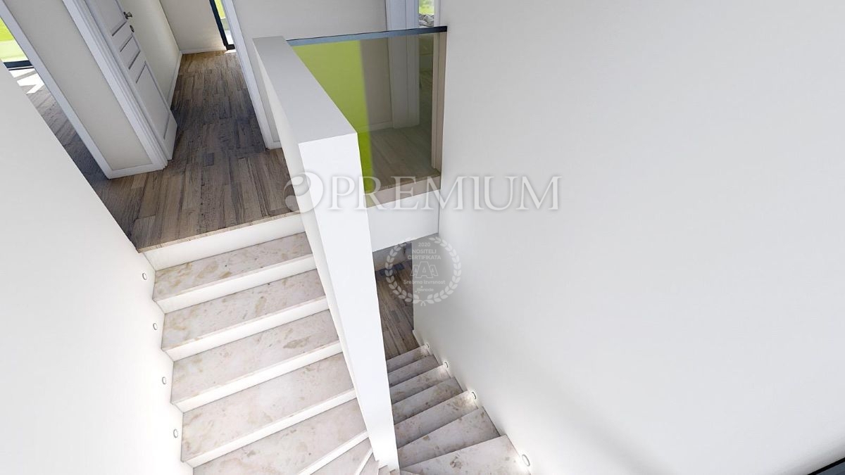 Malinska, hiša na prodaj z bazenom in pogledom na morje!