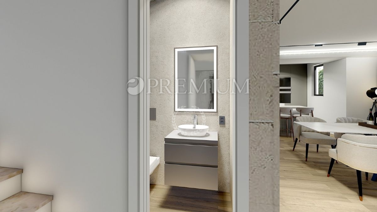 Malinska, hiša na prodaj z bazenom in pogledom na morje!