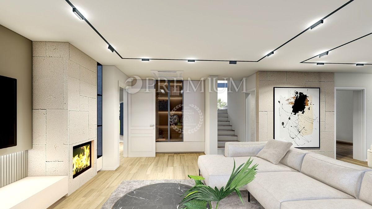 Malinska, hiša na prodaj z bazenom in pogledom na morje!