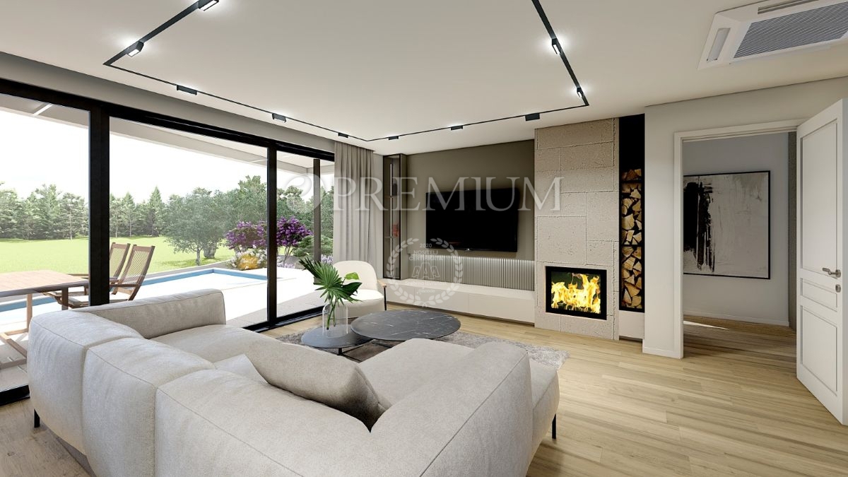 Malinska, hiša na prodaj z bazenom in pogledom na morje!