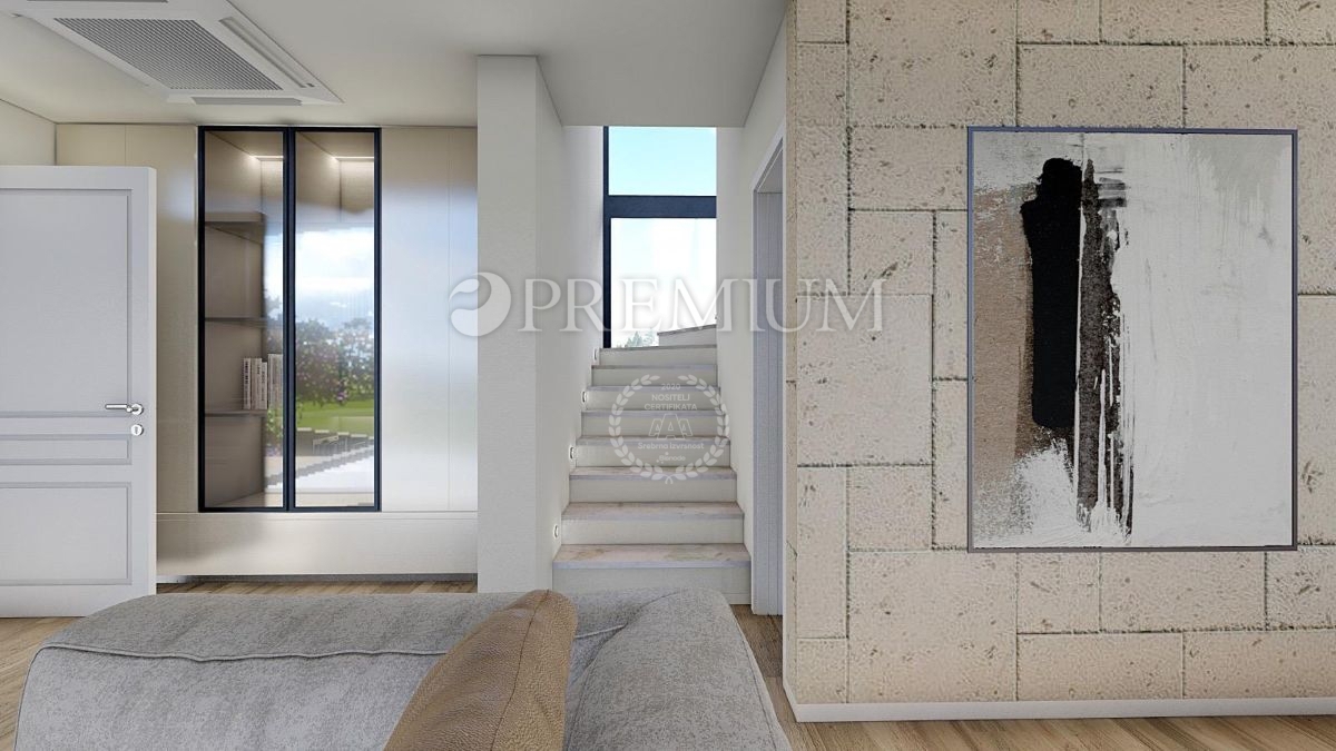 Malinska, hiša na prodaj z bazenom in pogledom na morje!