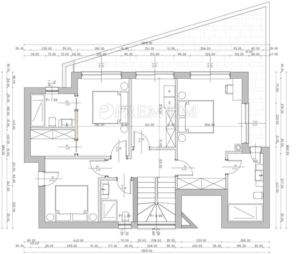 Malinska, hiša na prodaj z bazenom in pogledom na morje!