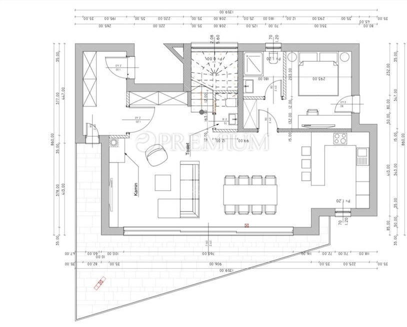 Malinska, hiša na prodaj z bazenom in pogledom na morje!
