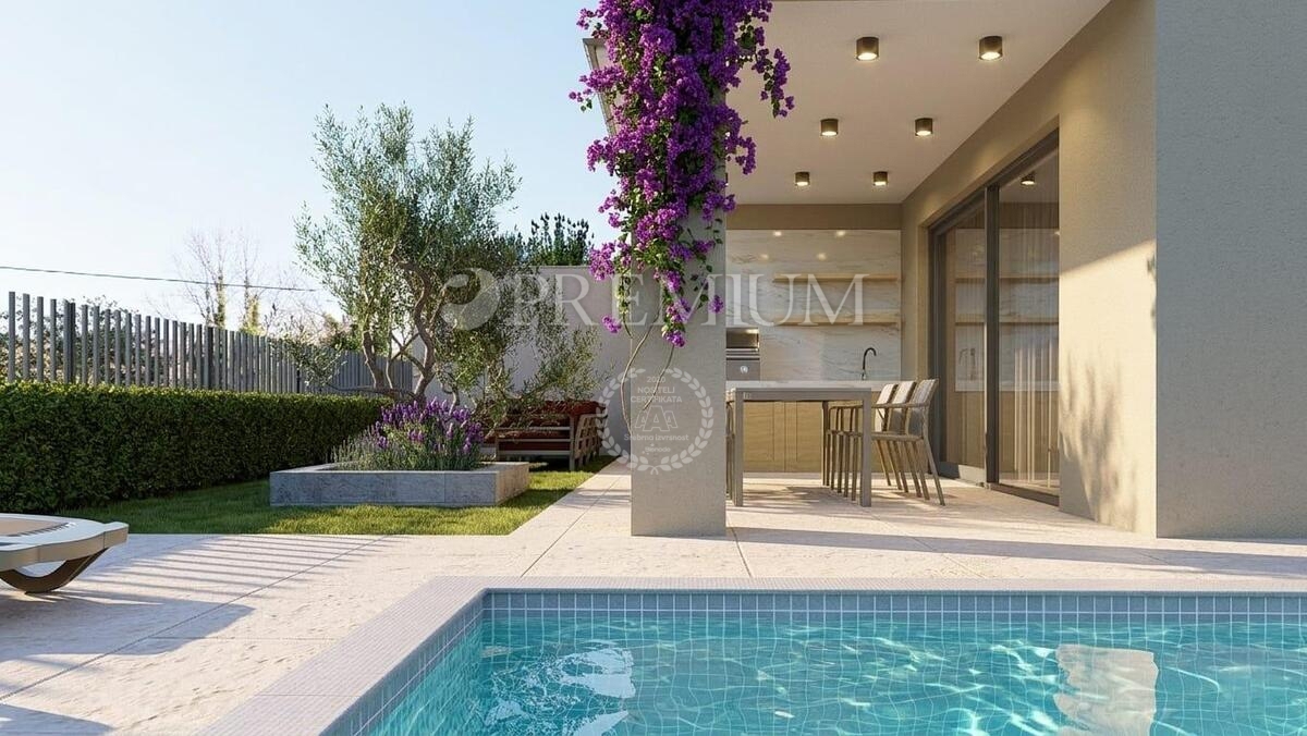 Malinska, dvojček z bazenom, novogradnja, otok Krk!