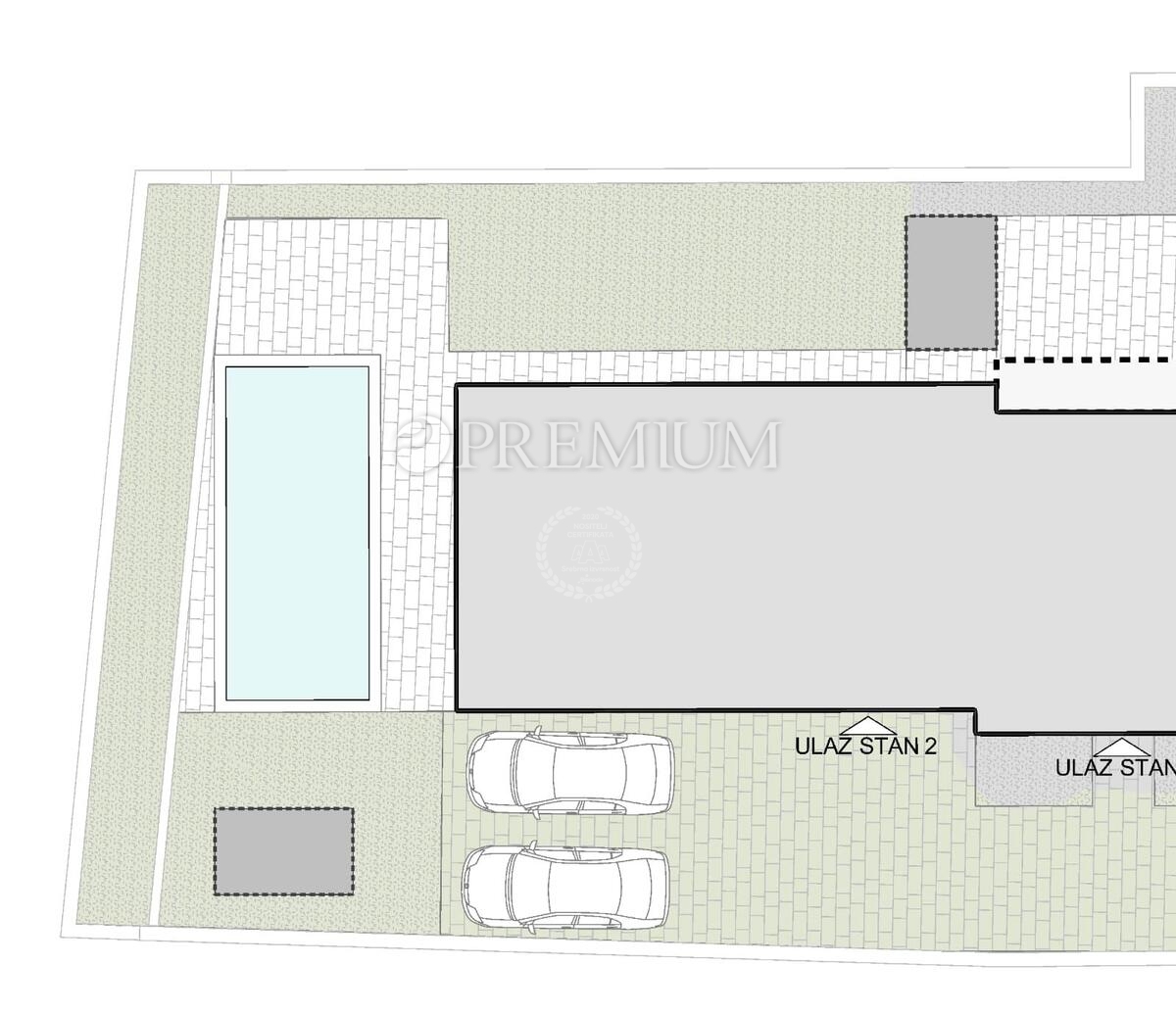 Malinska, dvojček z bazenom, novogradnja, otok Krk!