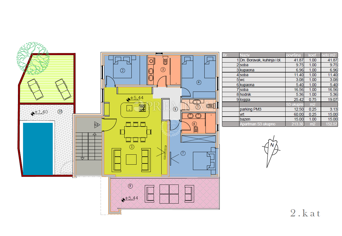 Malinska, prodamo, sodoben penthouse z odprtim pogledom na morje! Novogradnja!