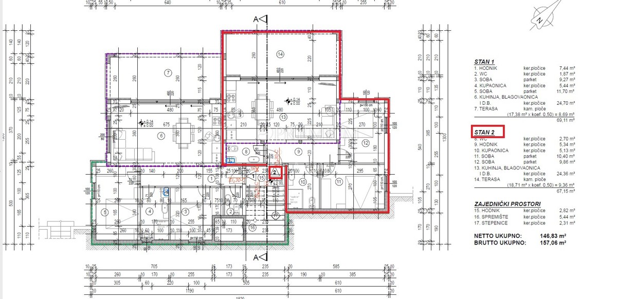 Malinska, apartma v pritličju na atraktivni lokaciji!