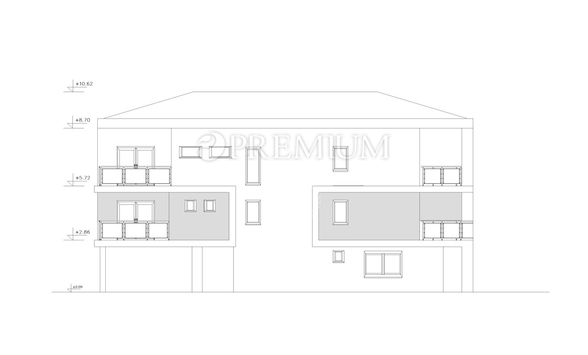 Vrbnik – apartma v novogradnji z bazenom in vrtom!
