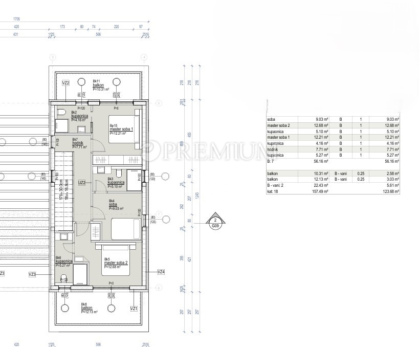 Vrbnik okolica – moderna hiša, mirna lokacija!