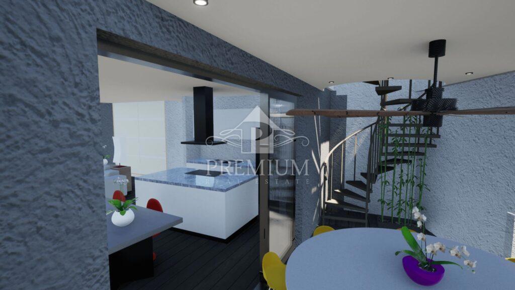 PENTHOUSE Z BAZENOM IN PARKIRIŠČEM, PANORAMSKI RAZGLED