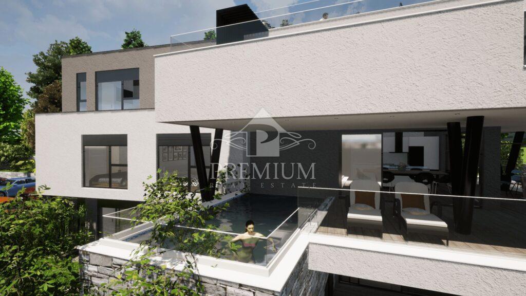 PENTHOUSE Z BAZENOM IN PARKIRIŠČEM, PANORAMSKI RAZGLED