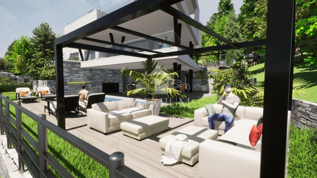 PENTHOUSE Z BAZENOM IN PARKIRIŠČEM, PANORAMSKI RAZGLED