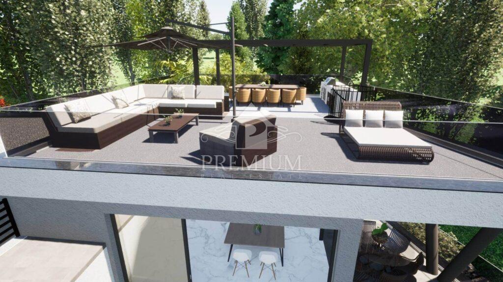 PENTHOUSE Z BAZENOM IN PARKIRIŠČEM, PANORAMSKI RAZGLED