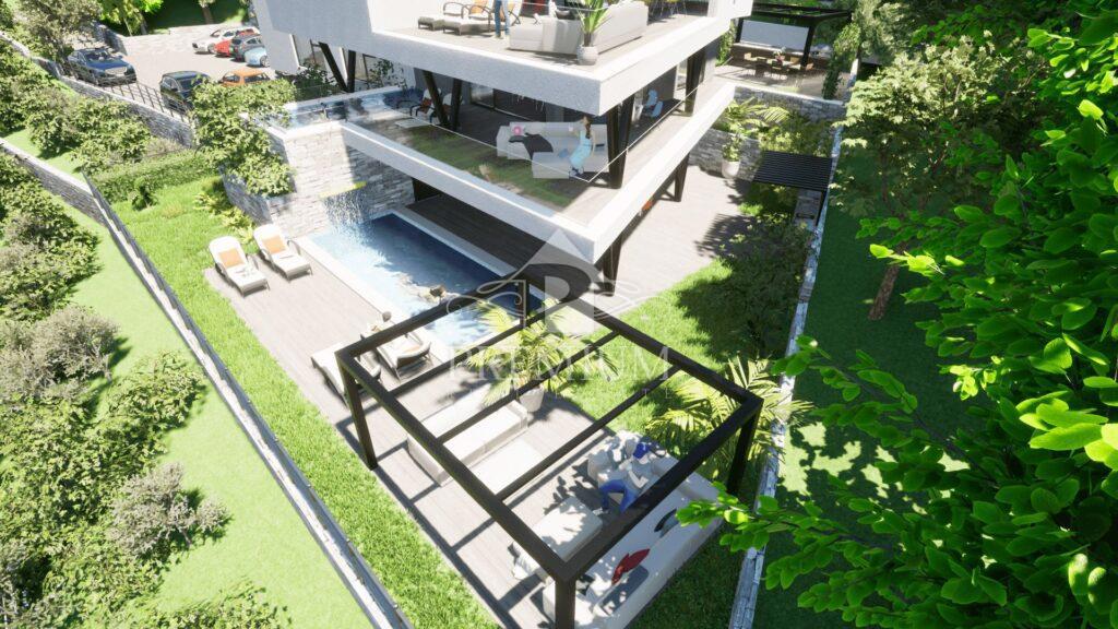 PENTHOUSE Z BAZENOM IN PARKIRIŠČEM, PANORAMSKI RAZGLED