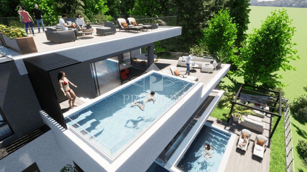 PENTHOUSE Z BAZENOM IN PARKIRIŠČEM, PANORAMSKI RAZGLED