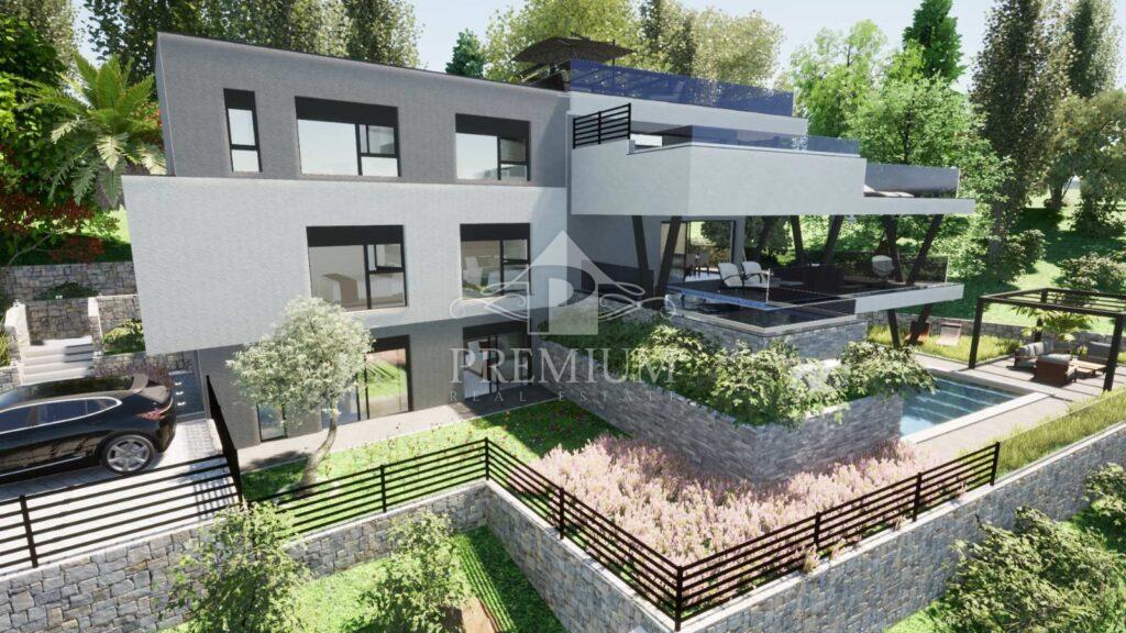 PENTHOUSE Z BAZENOM IN PARKIRIŠČEM, PANORAMSKI RAZGLED