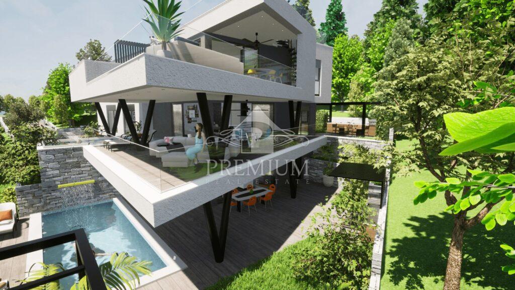 PENTHOUSE Z BAZENOM IN PARKIRIŠČEM, PANORAMSKI RAZGLED