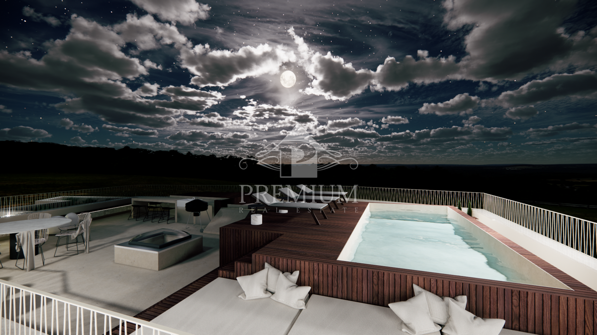 PENTHOUSE Z BAZENOM, DVIGALOM, GARAŽO, BLIŽINA MORJA