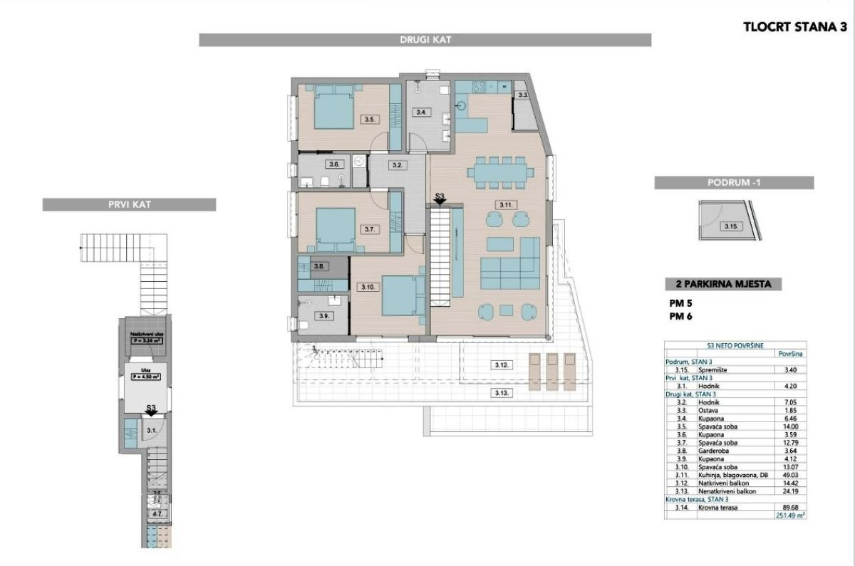 Apartma, prodaja, Mesto Krk, Hrvatska, 251 m2, 950.000,00 EUR