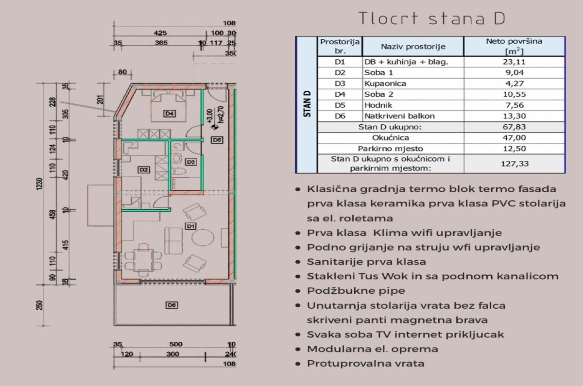 Apartma, prodaja, Omišalj, Hrvatska, 67 m2, 280.000,00 EUR