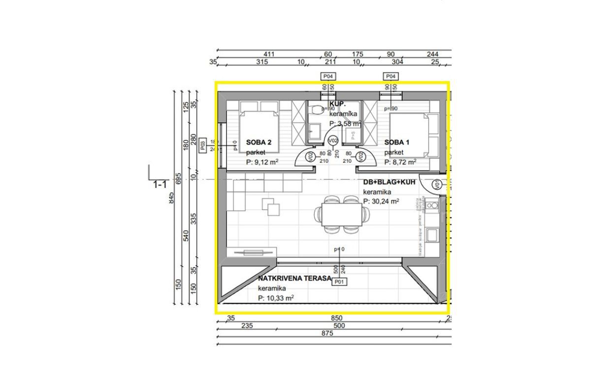 Apartma, prodaja, Baška, Hrvatska, 61 m2, 260.000,00 EUR
