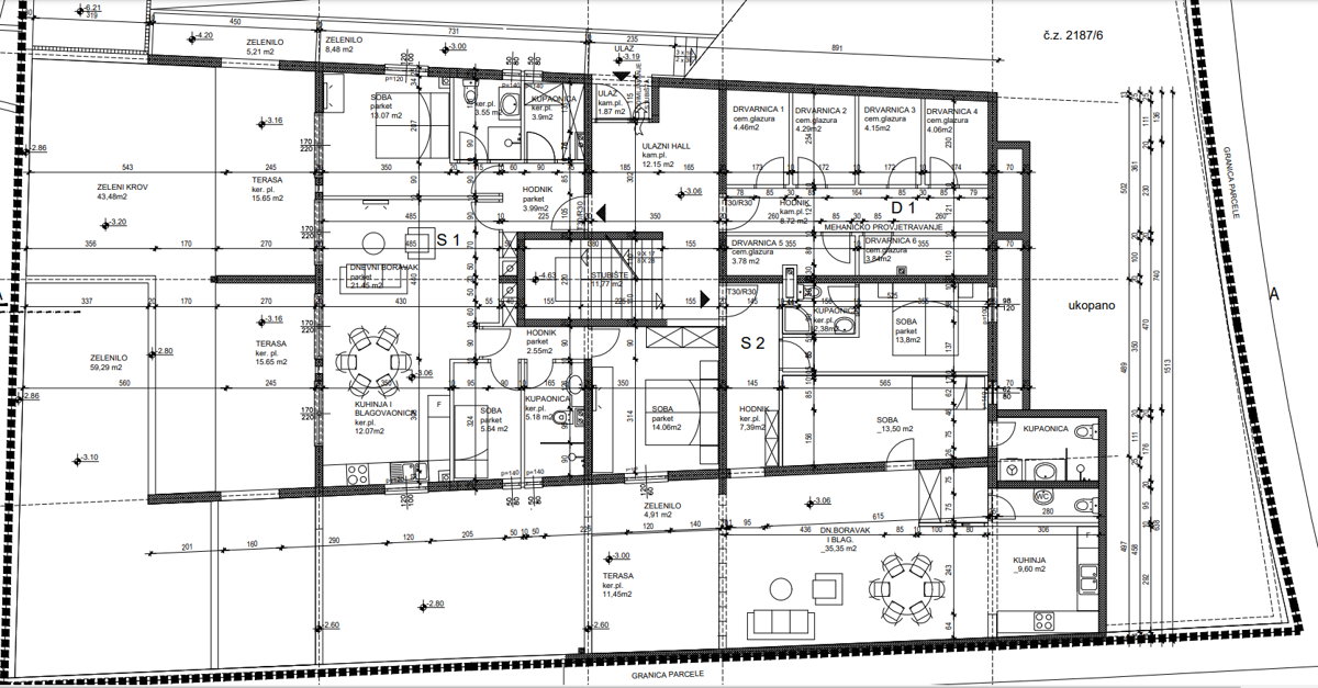 Stanovanje Podstrana, 85m2