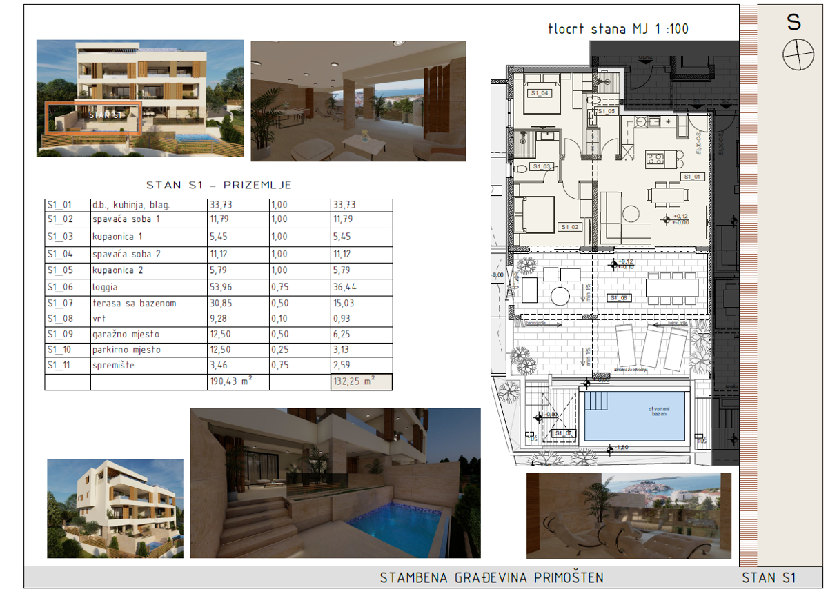 Stanovanje Primošten, 132,25m2