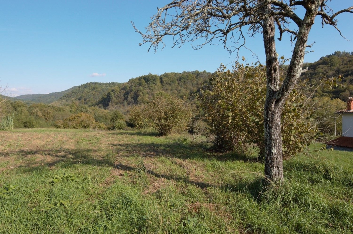 MOTOVUN OKOLICA - PRODAMO ZAZIDLJIVO ZEMLJIŠČE Z IDEJNIM PROJEKTOM