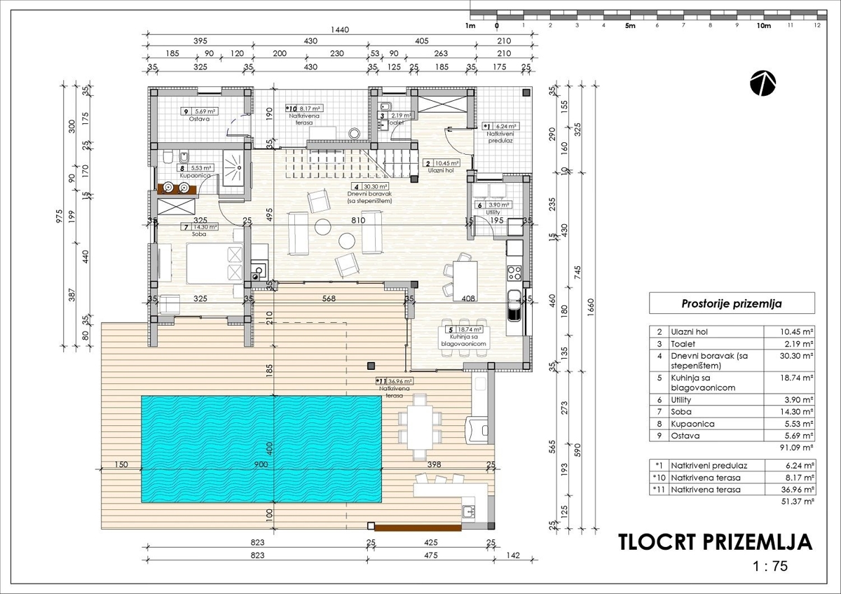 KAŠTELIR-ZAZIDLJIVO ZEMLJIŠČE POGLED MORJE Z IDEJNIM PROJEKTOM