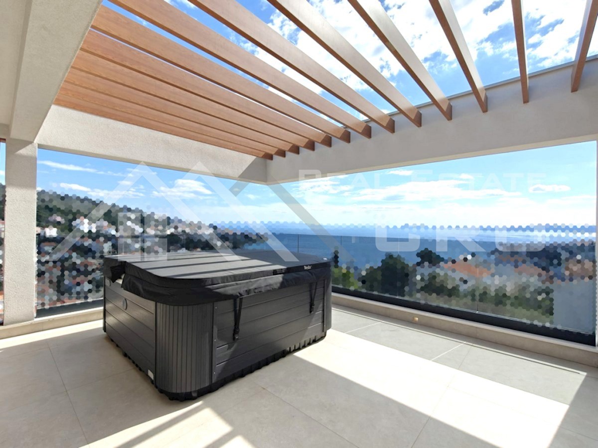 Nekretnine Čiovo - Izjemni penthouse apartmaji v moderni novogradnji z garažo in dvigalom, blizu morja in plaže, prodamo