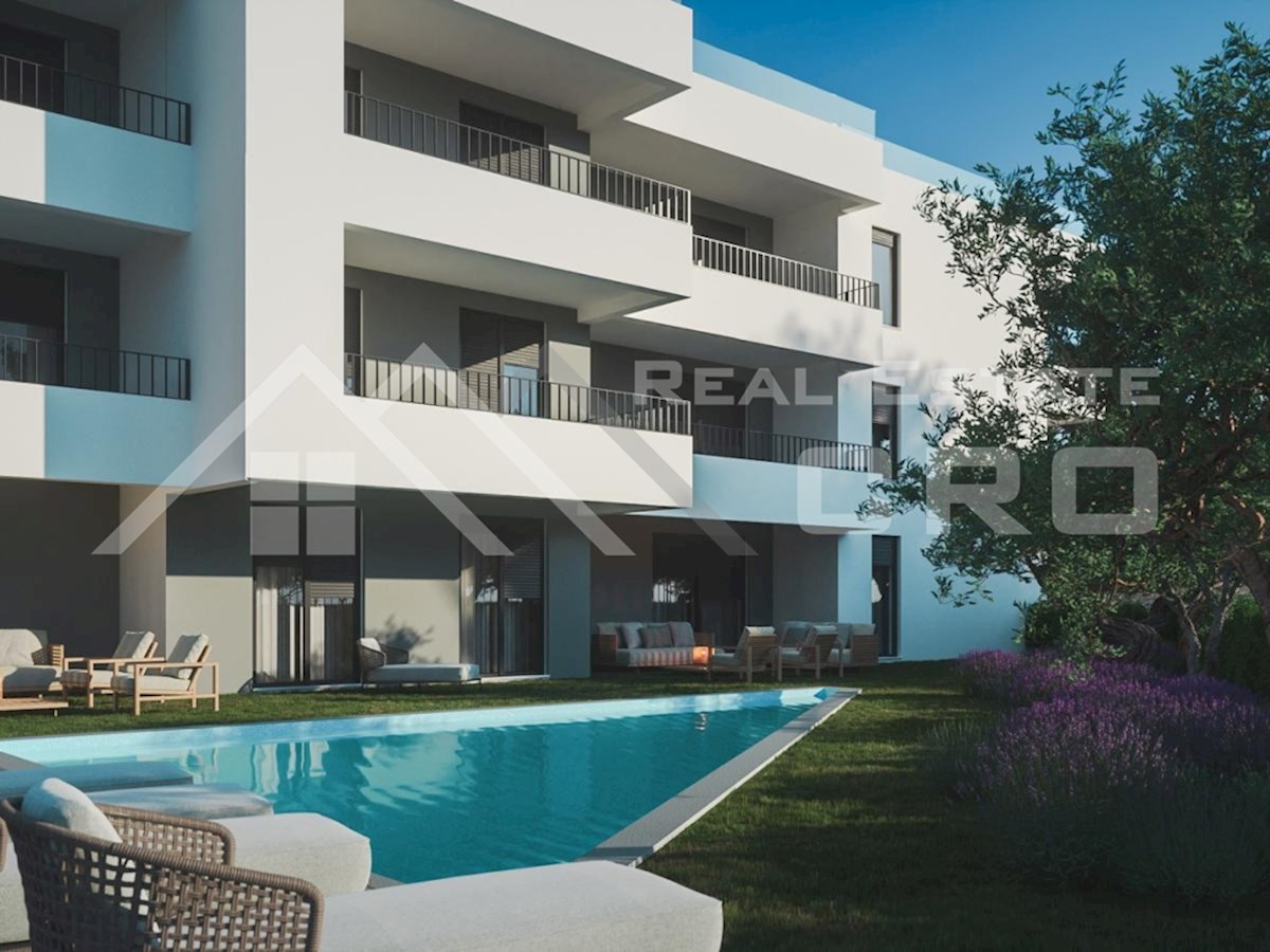 Nepremičnine Čiovo – Novozgrajeni apartmaji s skupnim bazenom in garažo, naprodaj