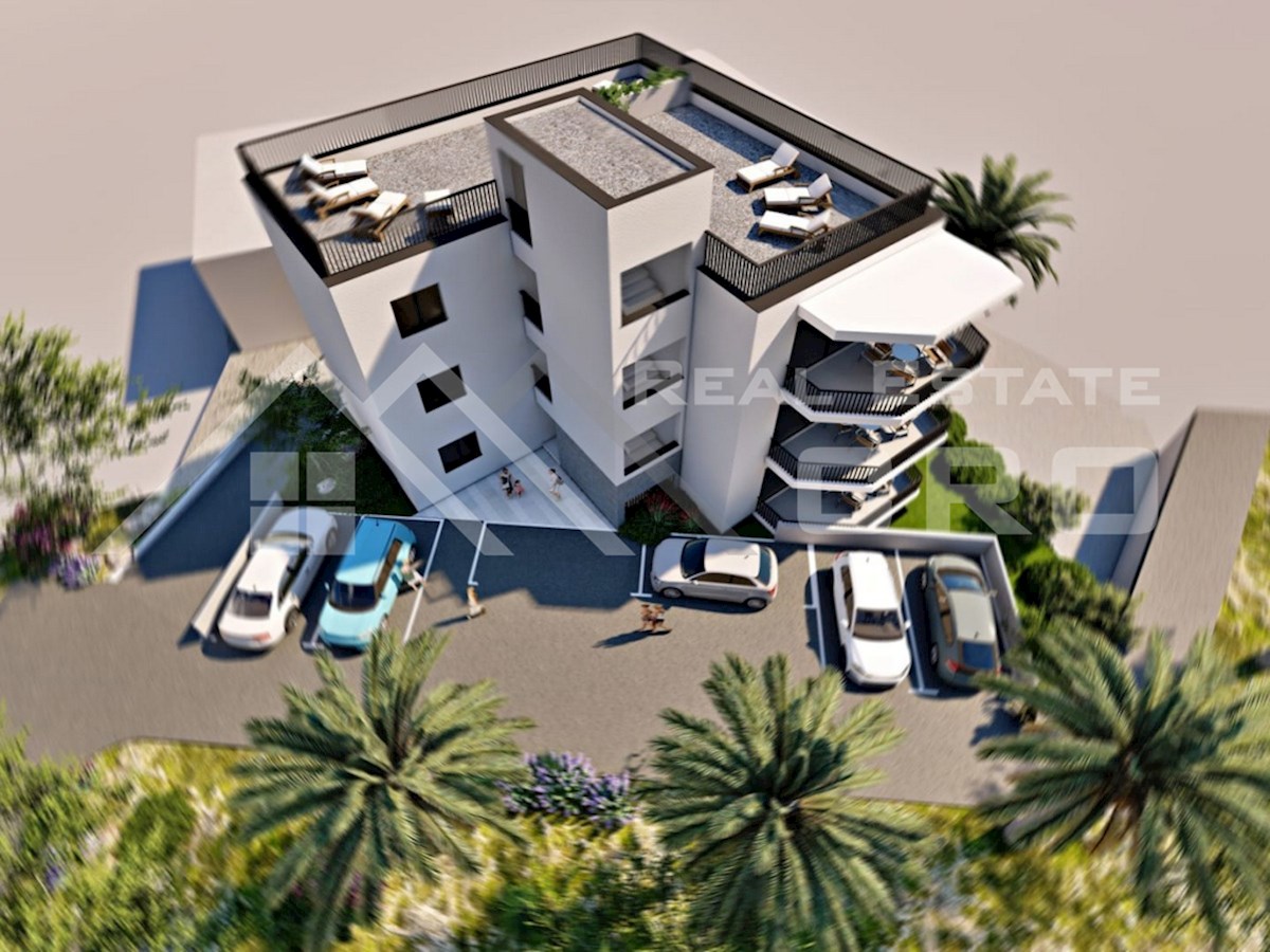 Nepremičnine Čiovo – Penthouse s strešno teraso v novogradnji z garažo, naprodaj