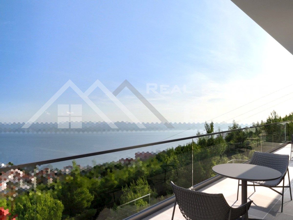 Nepremičnine Omiš - Moderna vila na mirni lokaciji s panoramskim pogledom na morje, okolica Omiša, naprodaj