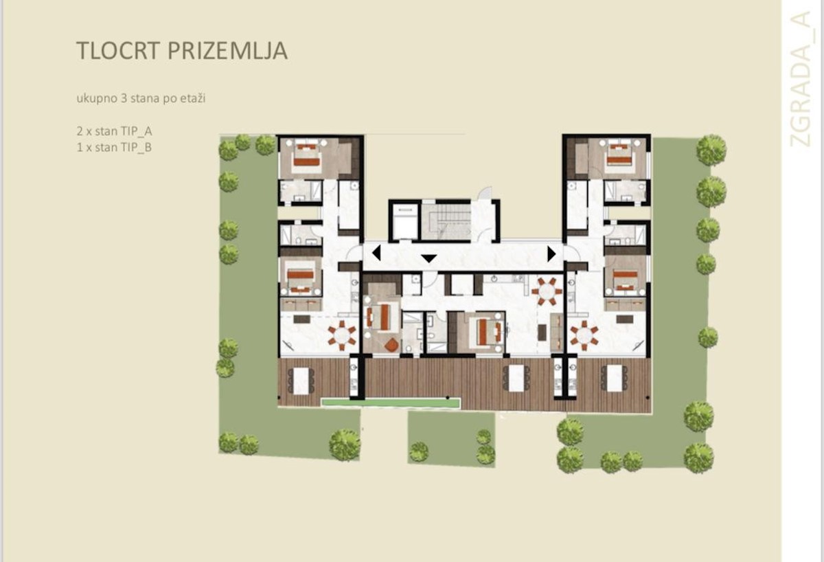 Ekskluzivno stanovanje v pritličju z velikim vrtom, Luxury Residence Novigrad