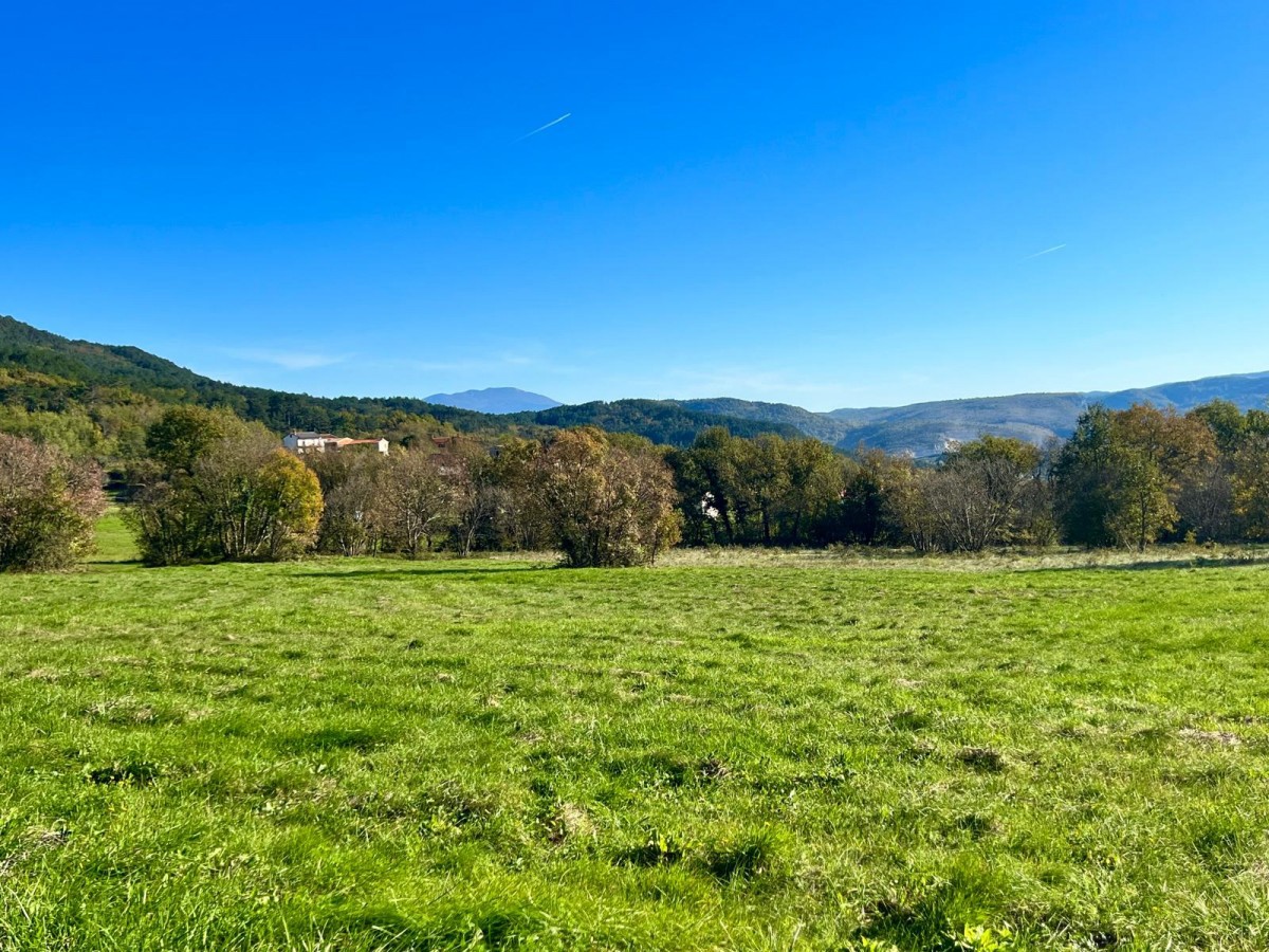 Privlačno zemljišče v Buzetu, 5.384 m² ob cesti, Istra, Hrvaška.